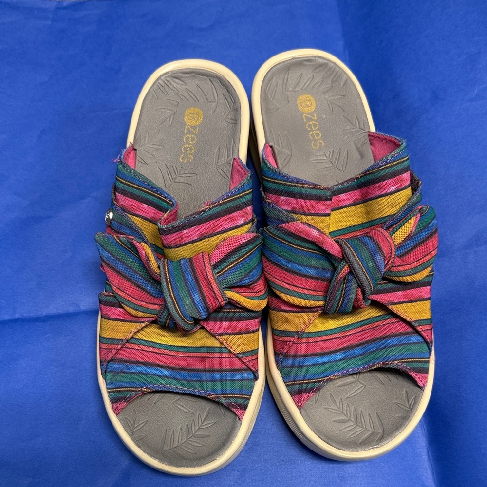 Colorful Striped Sandals